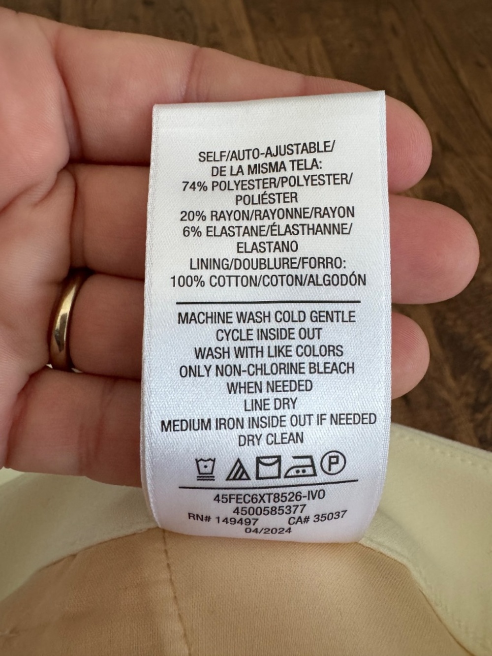 Favorite Daughter The Low Favorite Pant Ivory Women's Size 2 8 - Picture 6 of 8